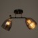 Nina chandelier 2x60W E27 Black/gold 50x27x22cm