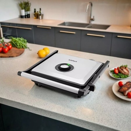 Electric grill KitFort KT-3676, 2000 watts, anti-stick coating, 29x26 cm-5