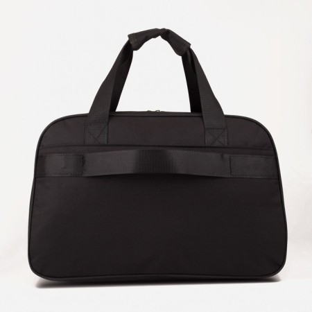 Road bag on lightning, 2 outer pockets, a suitcase holder, a long belt, black color-1
