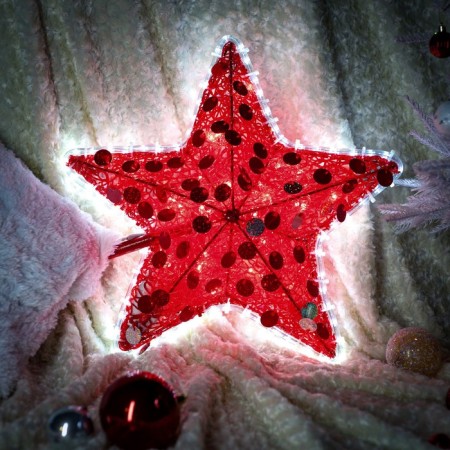 LED figure "Star", 57 × 80 × 23 cm, 20 watts, 220 B