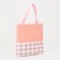 Set of a backpack with a zipper, chover, bag, cosmetic bag, peach color