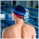 Hat of swimming adult onlytop "stripes", fabric, girth 54-60 cm