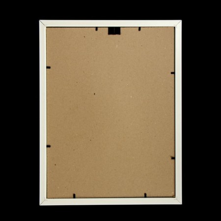 Photo frame 30x40 281s white with silver (plastic screen)-3