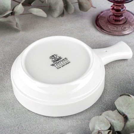 Porcelain forming form, 300 ml, d = 14 cm, white color-2