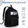 Youth backpack from textiles on the zipper "Anime", pocket, black color