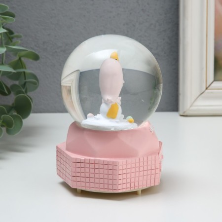 Souvenir Polystone Water Ballion Music, Light "Sea Lion" MIX 8x8x12 cm-4