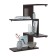 Wall -mounted shelf, 446 × 446 × 730 mm, color wenge