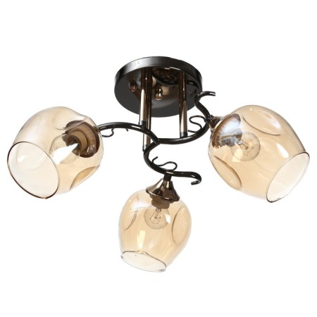 Chandelier 84913/3 3XE27 40W Black/amber 46x46x27 cm