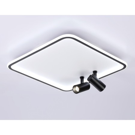 LED ceiling LED with Ambrella Light, Linetech, FL5115, LED, 97 W, 7275LUM, 3000-6400K, Black, Black-3
