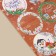 Paper stickers "New Year's Post", for gifts, 9 x 16 cm, New Year