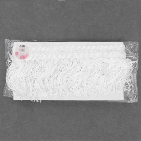 Decorative braid "Furger", 10 cm, 5 ± 0.5 m, white color-2
