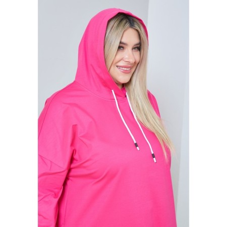 Women's dress, size 64, pink color-4