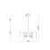 Suspended lamp 60W, 6he14, 63x45 cm, brass