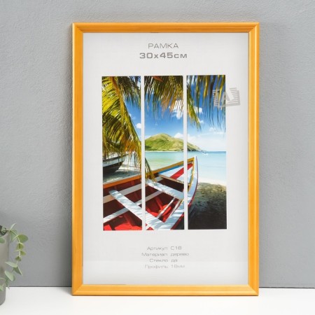 Photo frame tree "Image Art" C18 30x45 cm, (glass), col. amber