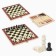 Chess, checkers, backgammon, board games, set 3 in 1, 25 x 25 cm