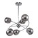 Rimula chandelier, 6x40W E14, chromium color