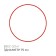 The hoop is gymnastic, aluminum, d = 75 cm, the color of mix