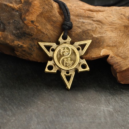 The protective amulet "Qi sign" No. 22, 32x30mm, metal-1