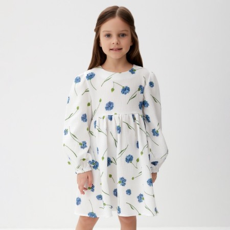 Платье детское с дл. рукавом KAFTAN "Васильки", р.28 (86-92 см)-5