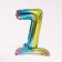 Foil ball 16 "number 7", on a stand, gradient