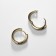 Cooping earrings Xuping, classic, white color in gold, d = 1.8 cm