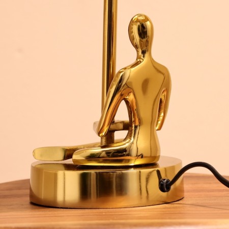 Tabled lamp "Truvor" 1x60W, E27 golden 25x25x30 cm-7