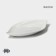 Porcelain dish Magistro "Rook", 27 × 14.5 cm, white color