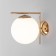 Bra Frost, 1x60W E27, brass color
