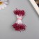 Stamens for artificial flowers gloss "risinki" Bordeaux set 360 pcs length 6 cm