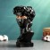 Vase "David" black with gold, 2.1 liters