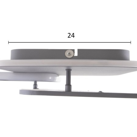 Luer with PDU 1898/2 LED 98W Dimmer Gray 50x51x9 cm Bayerlux-6