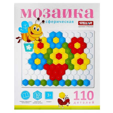 Mosaic, diameter 30 mm, 110 pcs, spherical-6