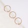 Ring for the cornice, connective, d = 50/56 mm, 10 pcs, color pink gold