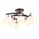 Ceiling chandelier Citilux "Berta" CL126162, 74x74x35 cm, 6x75W, E27, brown color
