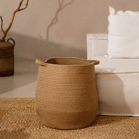 Belly basket wicker -round SL Home "Order", hemp rope, 35 × 40 cm-6