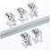 Hairpins piercing for hair "be yourself", 5 pcs., 2 x 1 x 2 cm