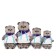 Soft toy "Basik in a multi -colored sweatshirt", 19 cm