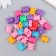 Beads for creativity plastic "Bear -colored cubs" set of 17 g 1.2 cm