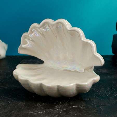 Steam stand "Shell" White, 13x10x11cm-1
