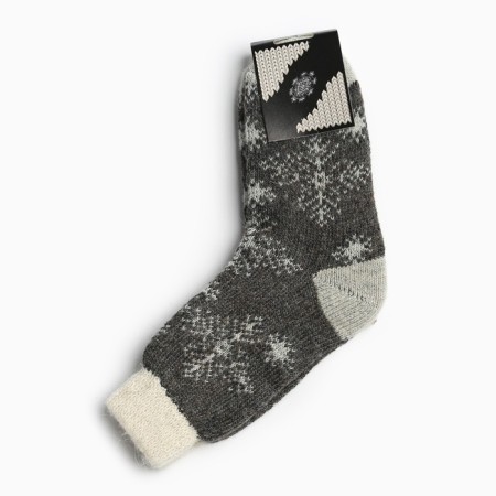 Women's socks “Openland snowflake”, gray color, size 25-2