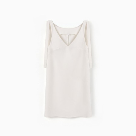 Women's dress Minaku: Jeans Collection Milk color, river 44-5