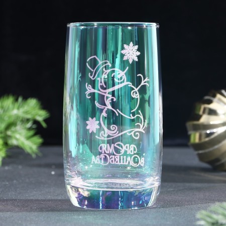 New Year! New Year's glass glass with an engraving "Time of Magic", 330 ml-2