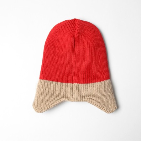 Children's hat minku rr 50-52, red/beige color-2