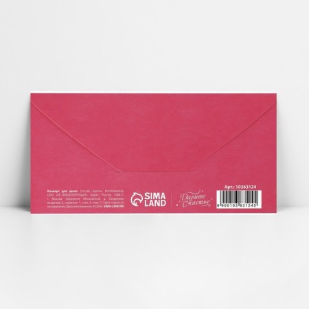Money envelope “Happy Birthday!”, Balls and Cake, 16.5 x 8 cm-1