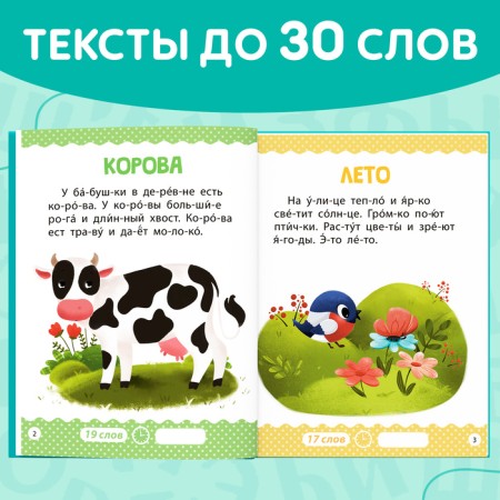 A book for reading on syllables “We read ourselves. Level 1 ”, 48 p.-4
