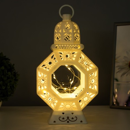 Nightlight "Fairytale lamp" LED from batteries 3HAAA white 12x18x32 cm Risalux-2