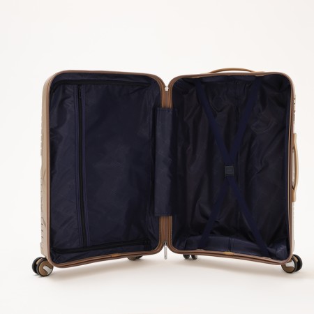 Middle suitcase 24 ", lightning department, code castle, 4 wheels, brown color-7
