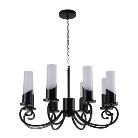 Lamp ceiling Economy light 11031/8BK BK+WT, 8x60W, E14, 118x67x67 cm, black color black