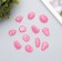 Decor for creativity plastic shines in the dark "pink pebbles" set of 12 pcs