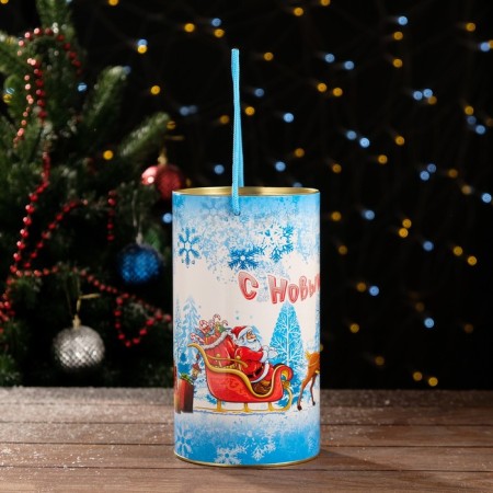 Gift box, tube "Troika deer" (200 mm intrality) 120 x 220 mm-3